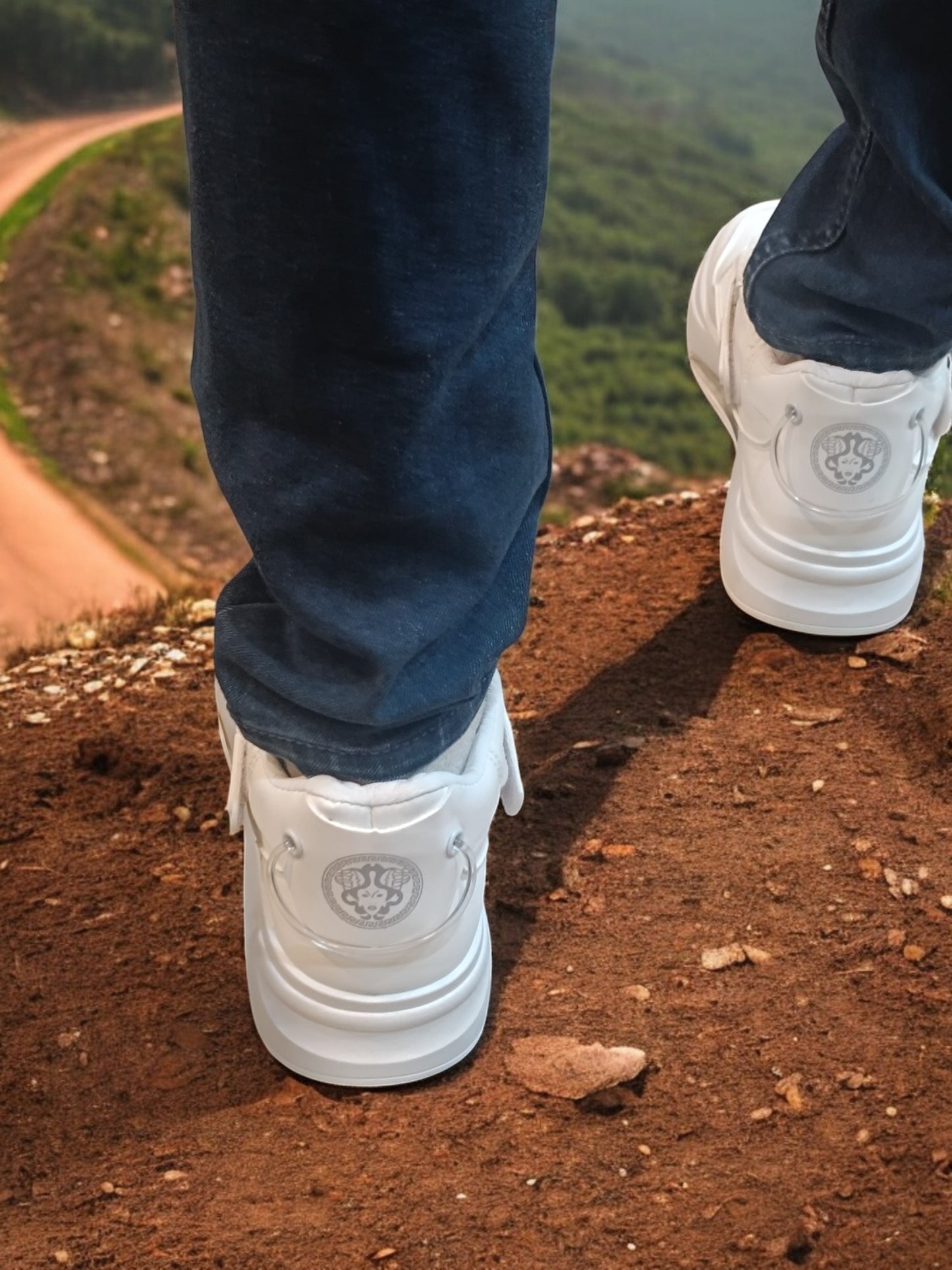 ACES Momentum Platform Sneakers for Men with Velcro Strap, Chunky Sole Designed for Adventures