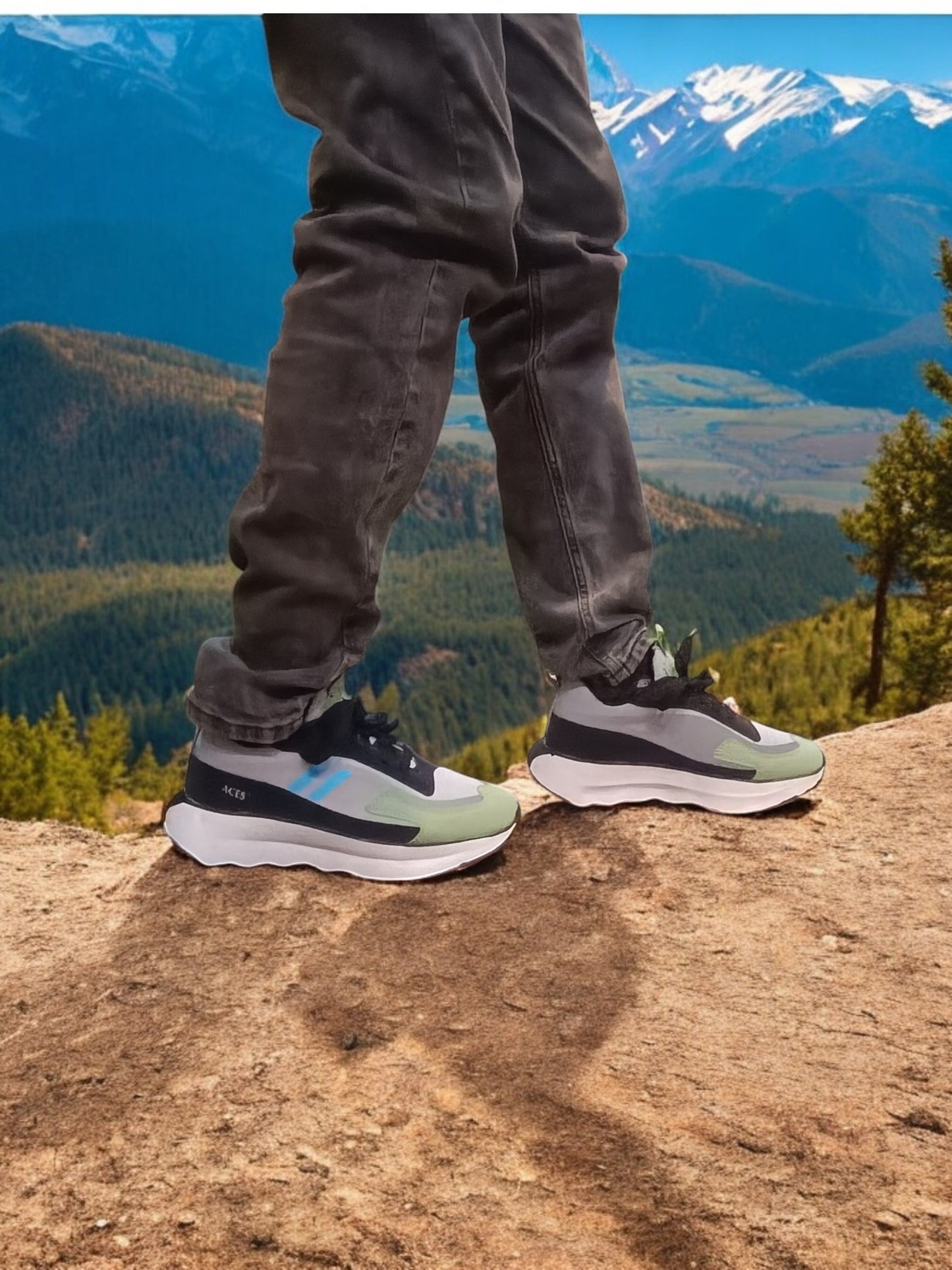 Aces Stride Runner casual shoes Men ( Urban Green )