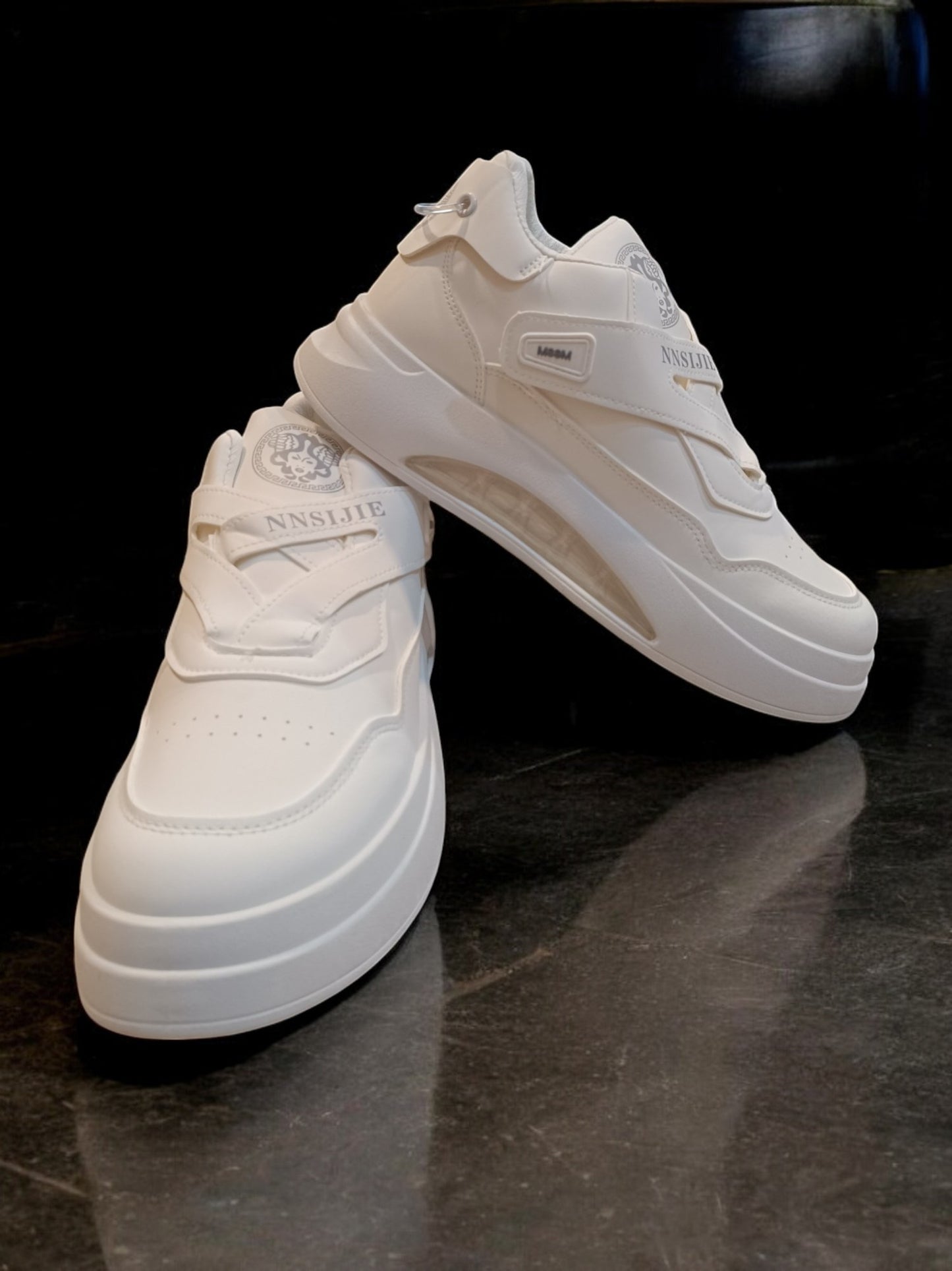 ACES Momentum Platform Sneakers for Men with Velcro Strap, Chunky Sole Designed for Adventures