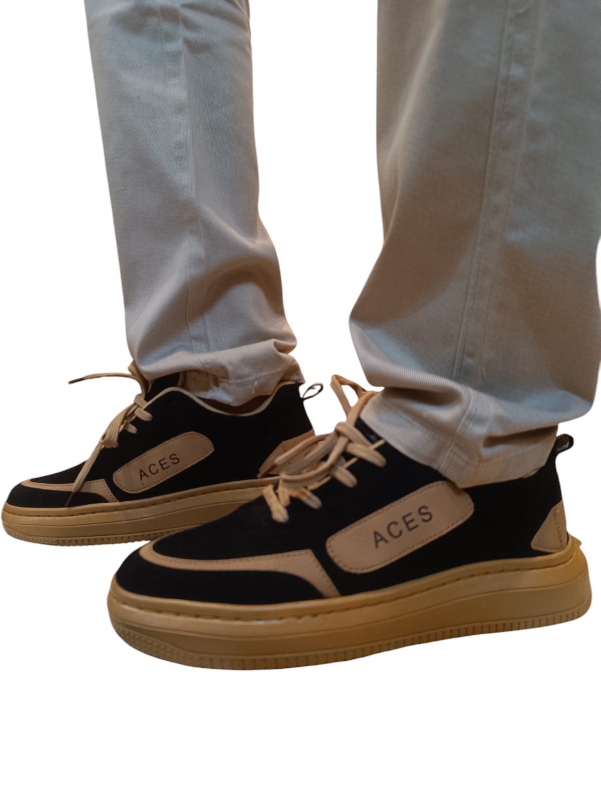 Aces Flex 111 Men suede lace-up sneakers
