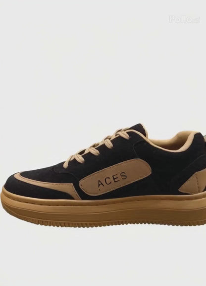 Aces Flex 111 Men suede lace-up sneakers